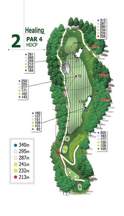 해피니스CC 힐링 코스 2번 홀