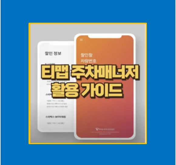 T map 주차 티맵 주차매니저