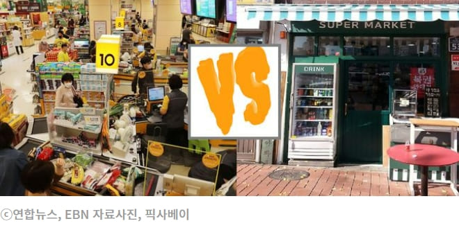  대형마트-중소슈퍼마켓 간 경쟁 낮다..."영업 규제할 필요 없어"