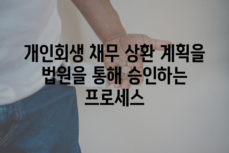 개인회생 채무 상환 계획을 법원을 통해 승인하는 프로세스