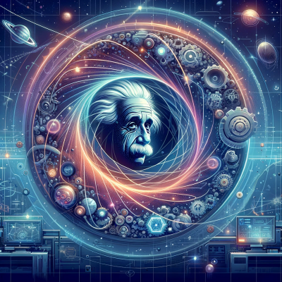 A visual representation highlighting the interplay of time&#44; space&#44; and gravity in a simplified&#44; accessible manner.