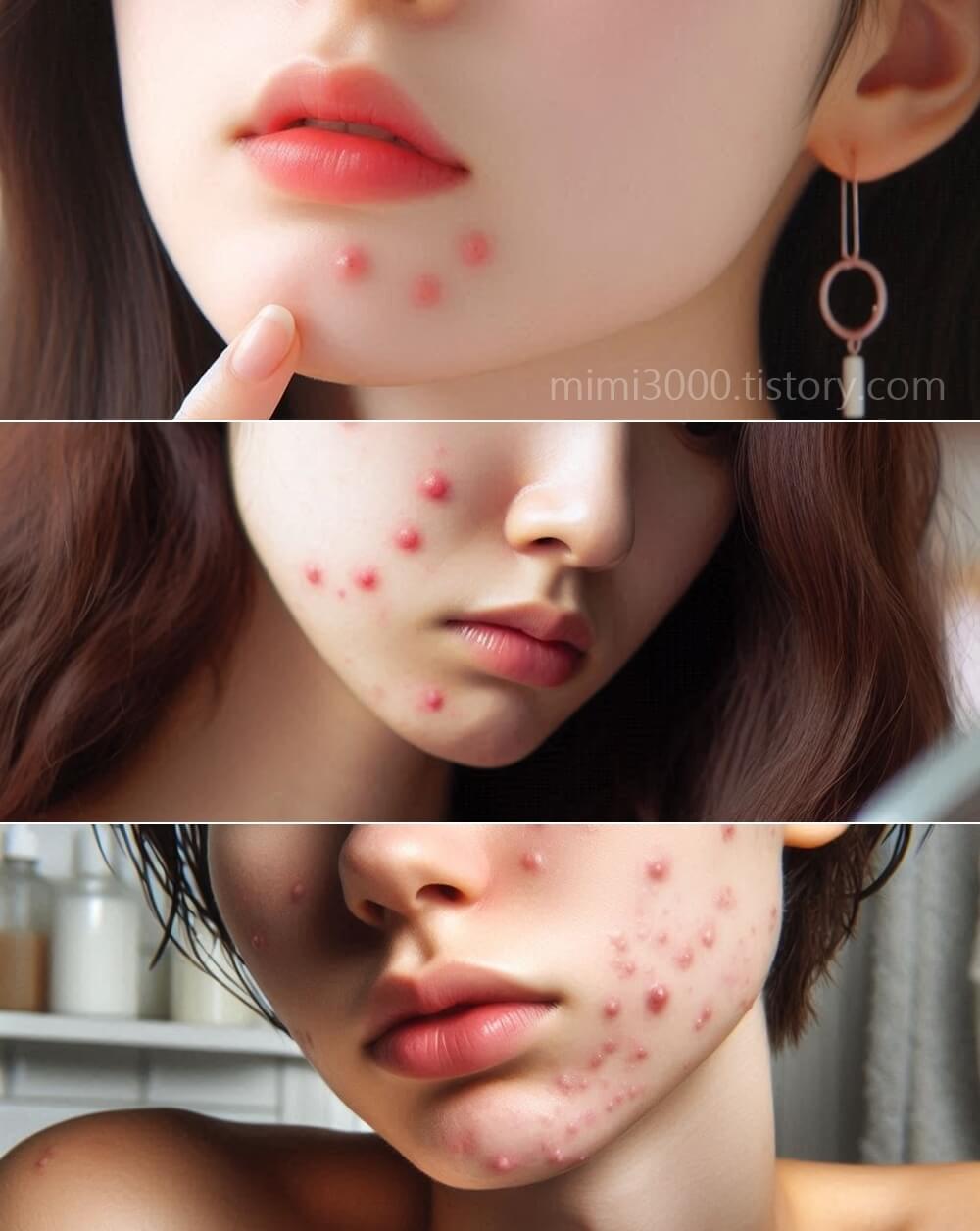 생리 전 여드름 (뾰루지) 원인, 위치별 특징, 예방법