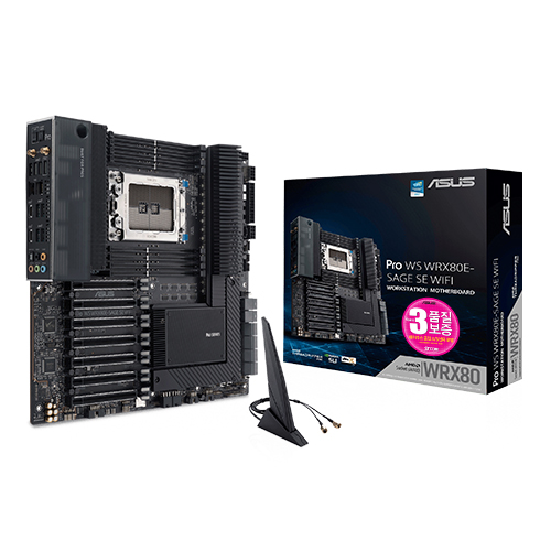 7개의 PCIe X16 슬롯을 지원하는 Pro WS WRX80E-SAGE SE WIFI 출시