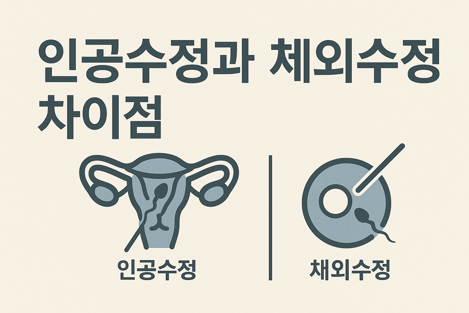 인공수정과 체외수정 차이점