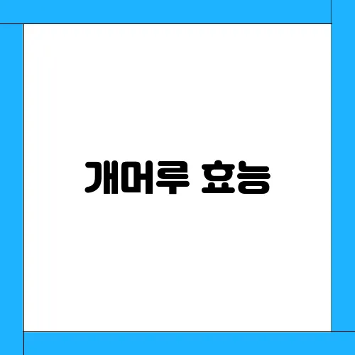 개머루 효능, 먹는법 및 주의사항