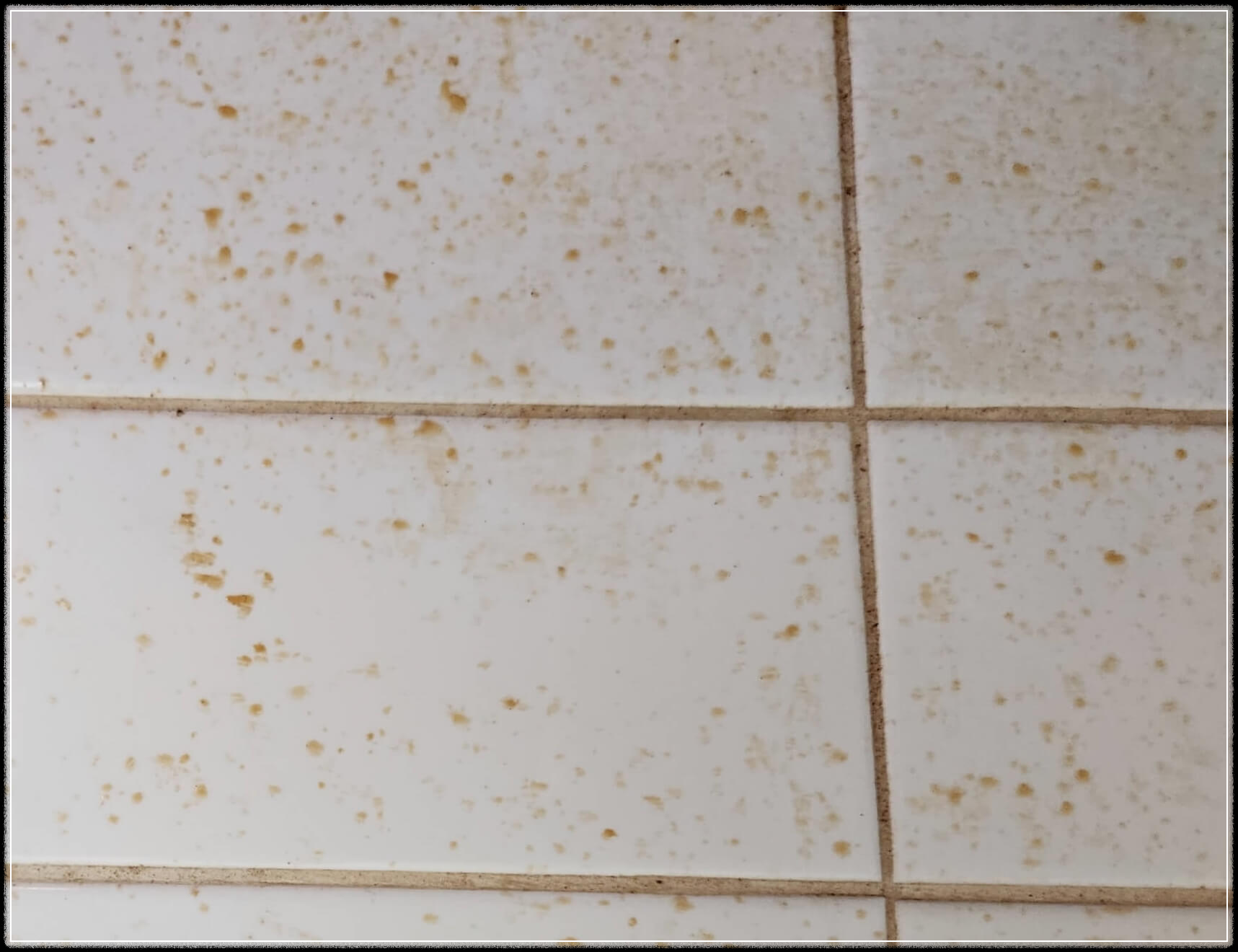기름때로 오염된 주방 벽면타일