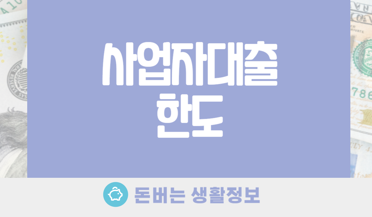 사업자대출 한도