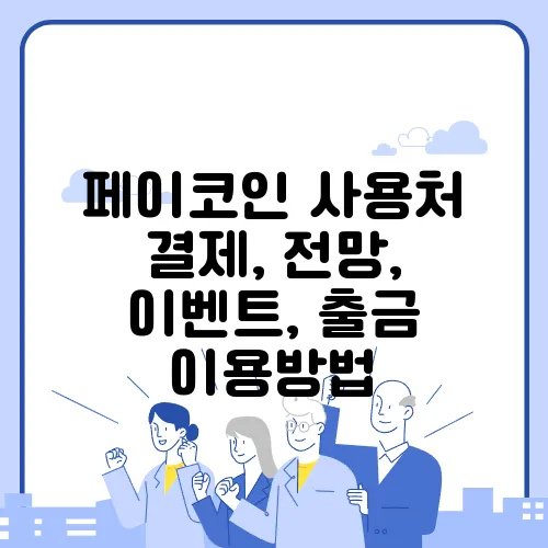페이코인 사용처 결제, 전망, 이벤트, 출금 이용방법