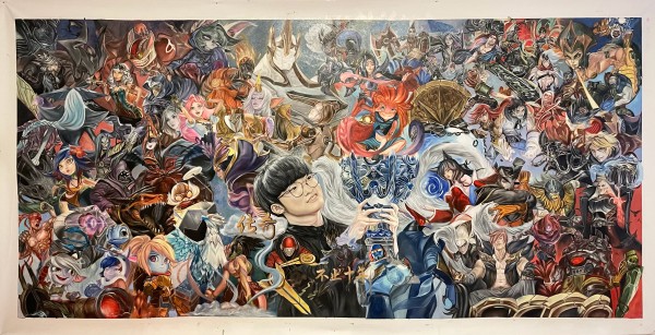 faker-중국-팬-10주년-기념-그림
