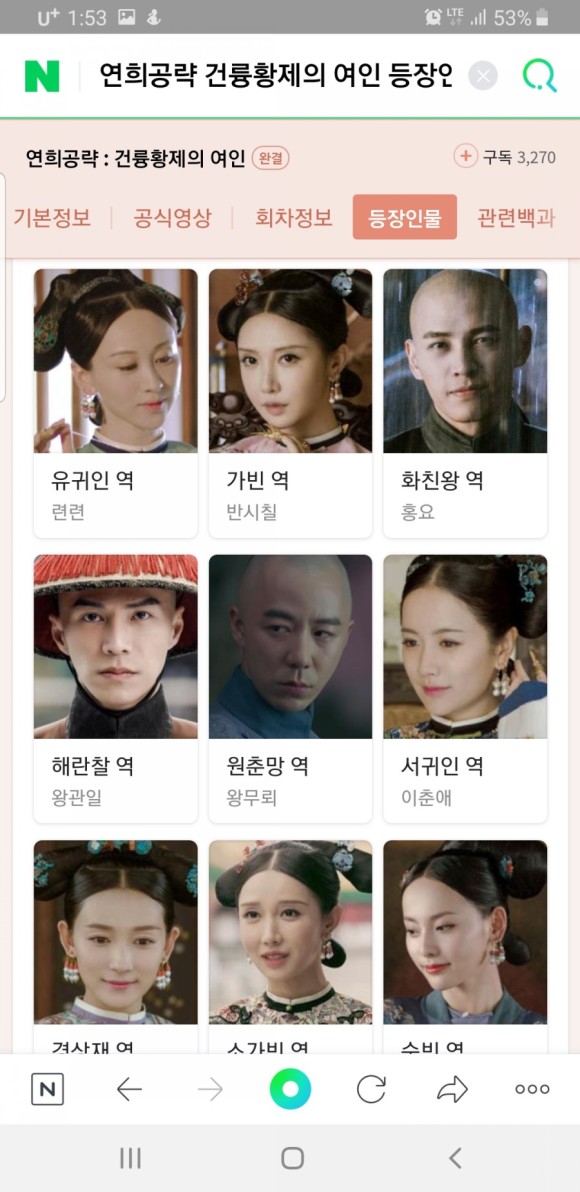 연희공략 건륭황제의 연인연희공략ㅡ건륭황제의 8
