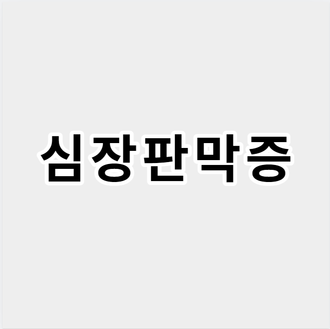 심장판막증