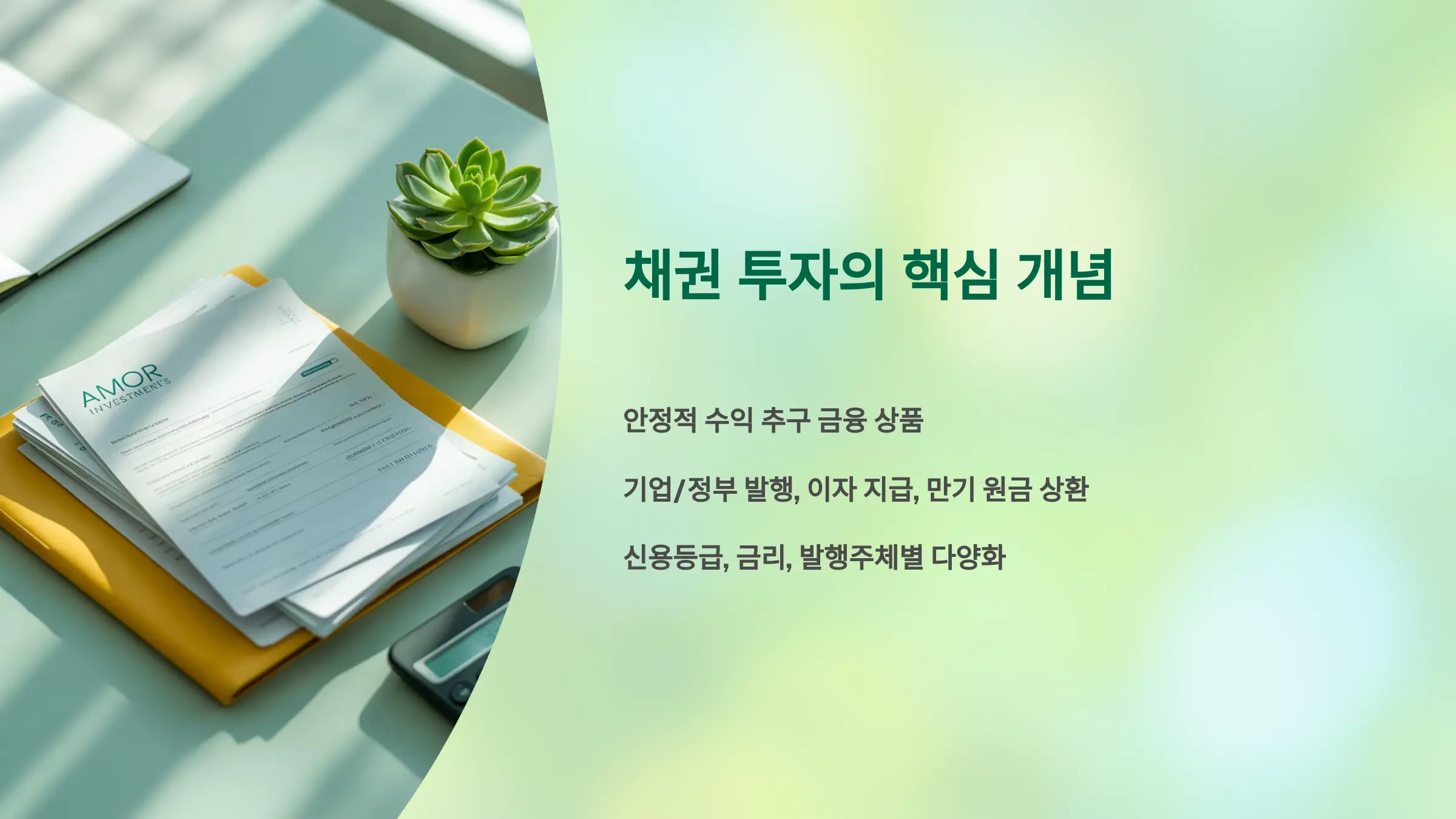 채권 투자의 핵심 개념