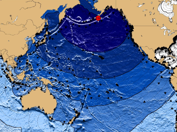 JTWC-미국-알래스카-규모-7급-대지진-발생-쓰나미-경보-발령-쓰나미도달-시뮬레이션-사진