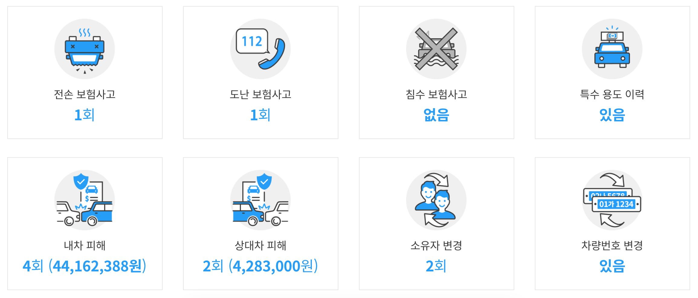 카히스토리에서 자동차 사고 이력 조회 방법