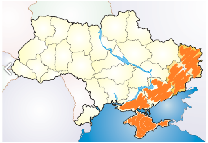 우크라이나 분단 예상 지역