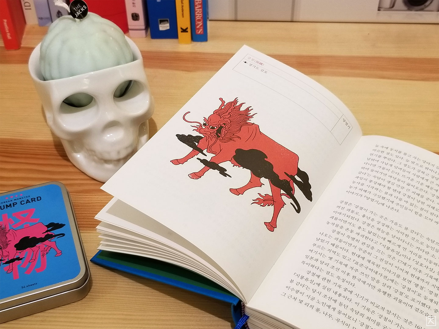 한국 괴물 백과 책 감성이 돋는 사진