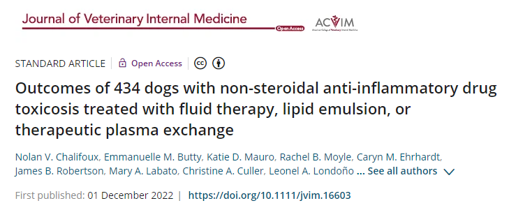 개의 NSAID 치료 1