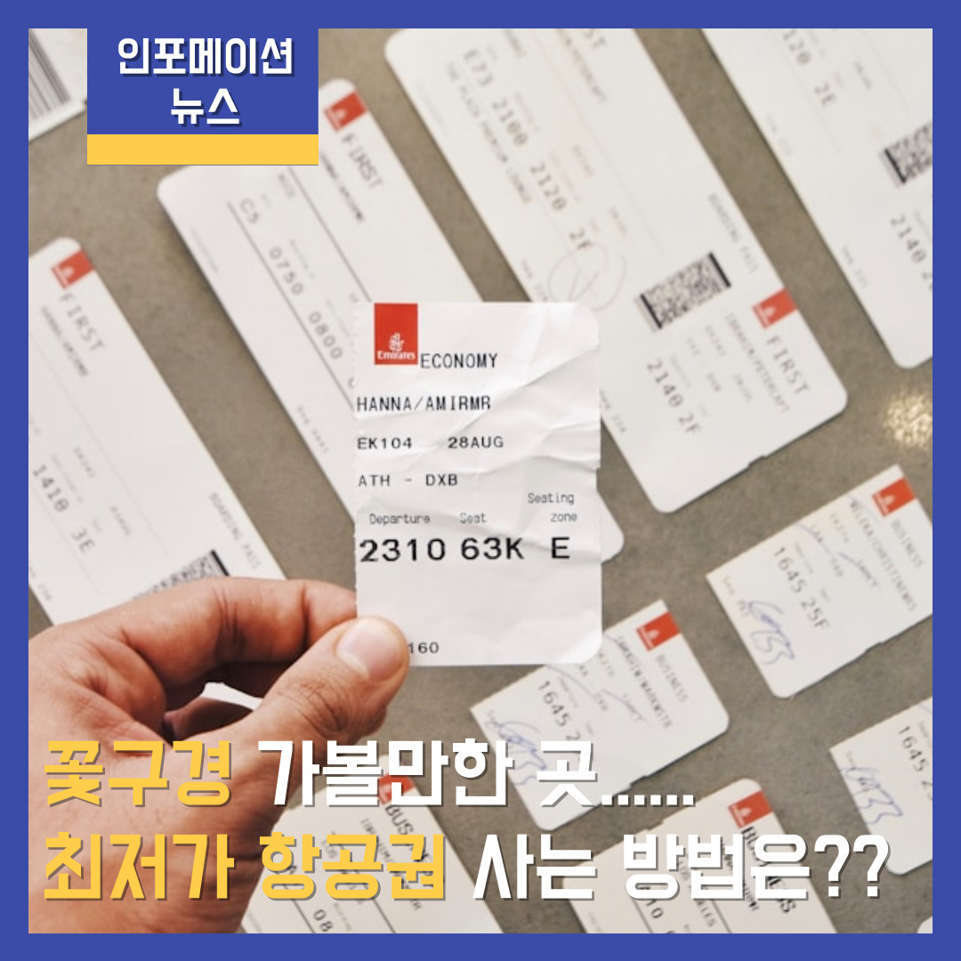 꽃구경 가볼만한 곳&#44; 최저가 항공권 알아보기
