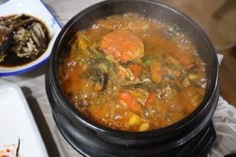 하동한상 참게가리장 재첩회무침 능시배다구