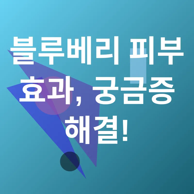 블루베리 피부 효능_4