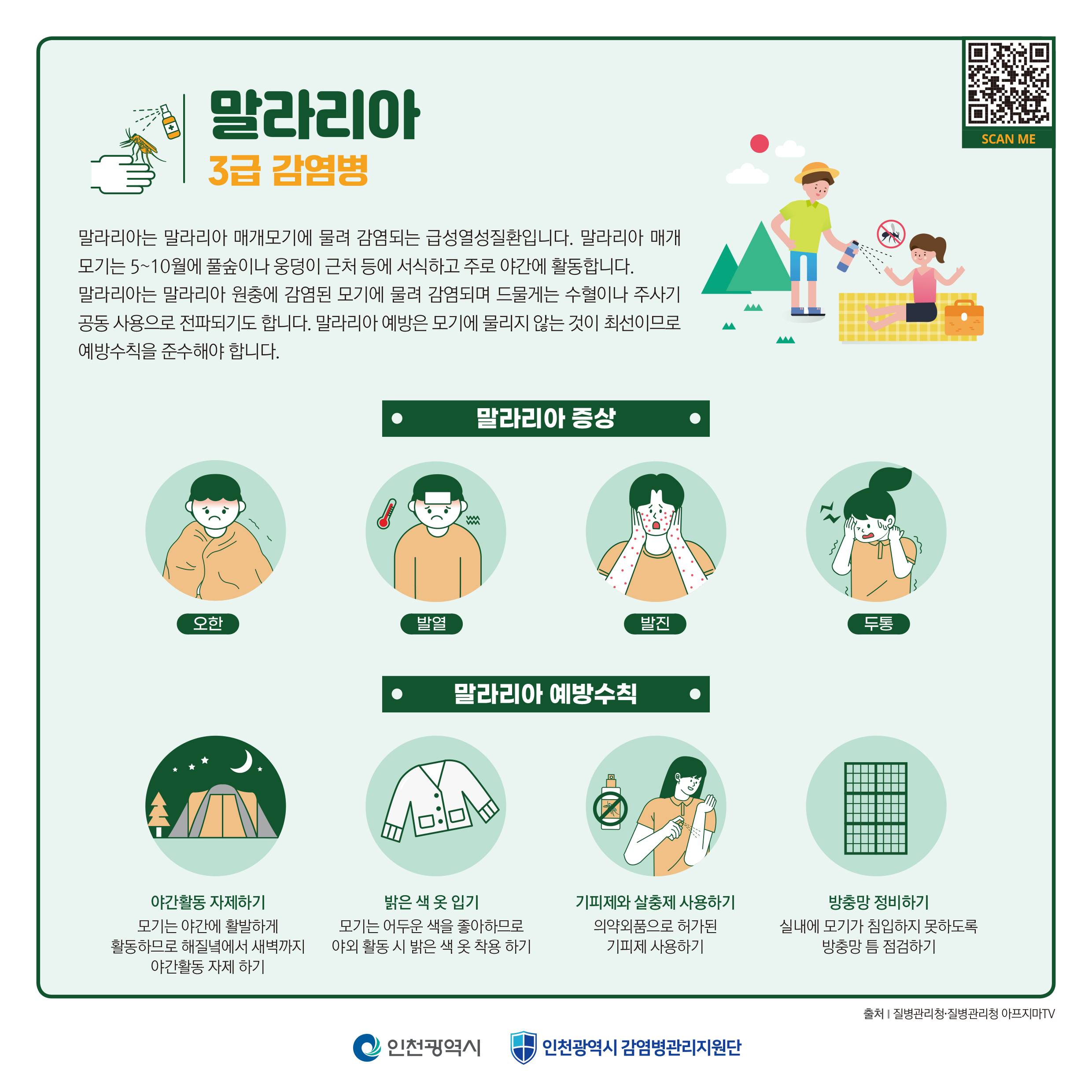 출처_인천광역시 감염병관리지원단_말라리아