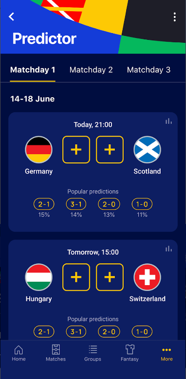 UEFA EURO 2024 Official, 축구 팬들을 위한 필수 어플리케이션, UEFA EURO 2024 공식 앱