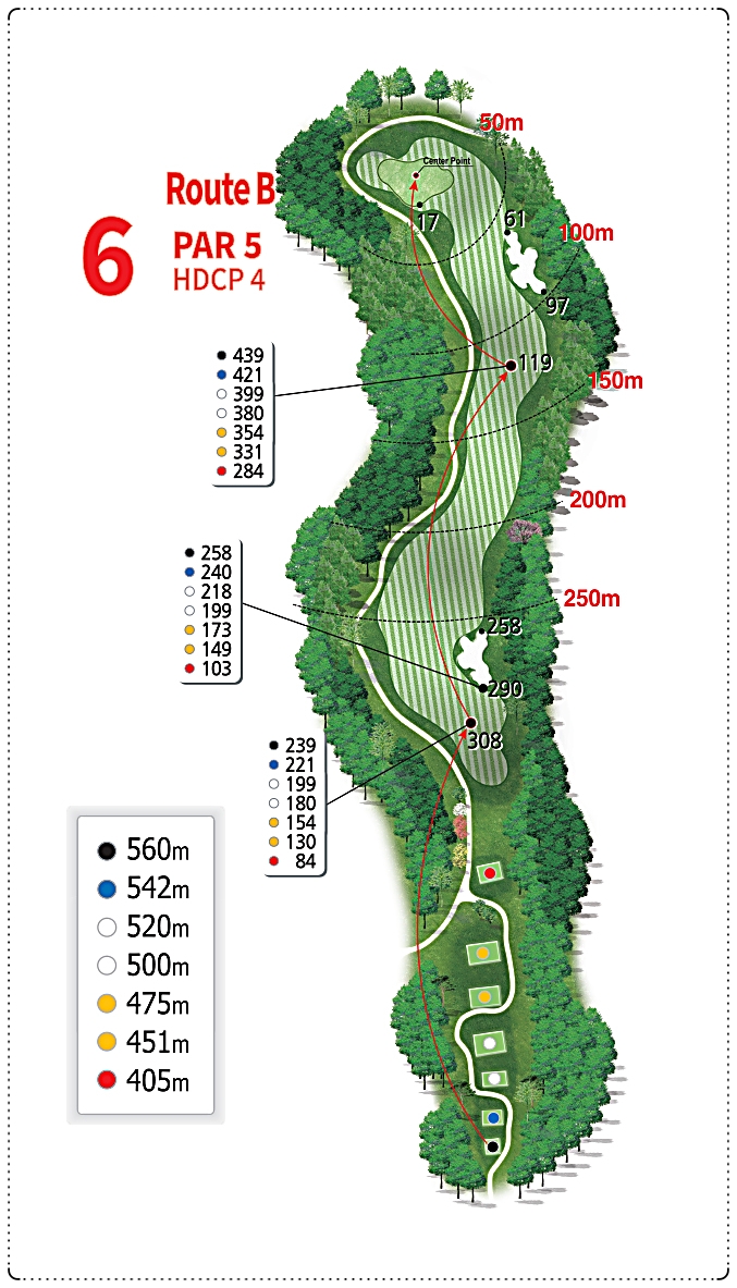루트52cc B 코스 6번 홀
