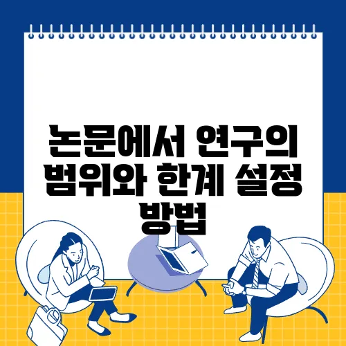 논문에서 연구의 범위와 한계 설정 방법