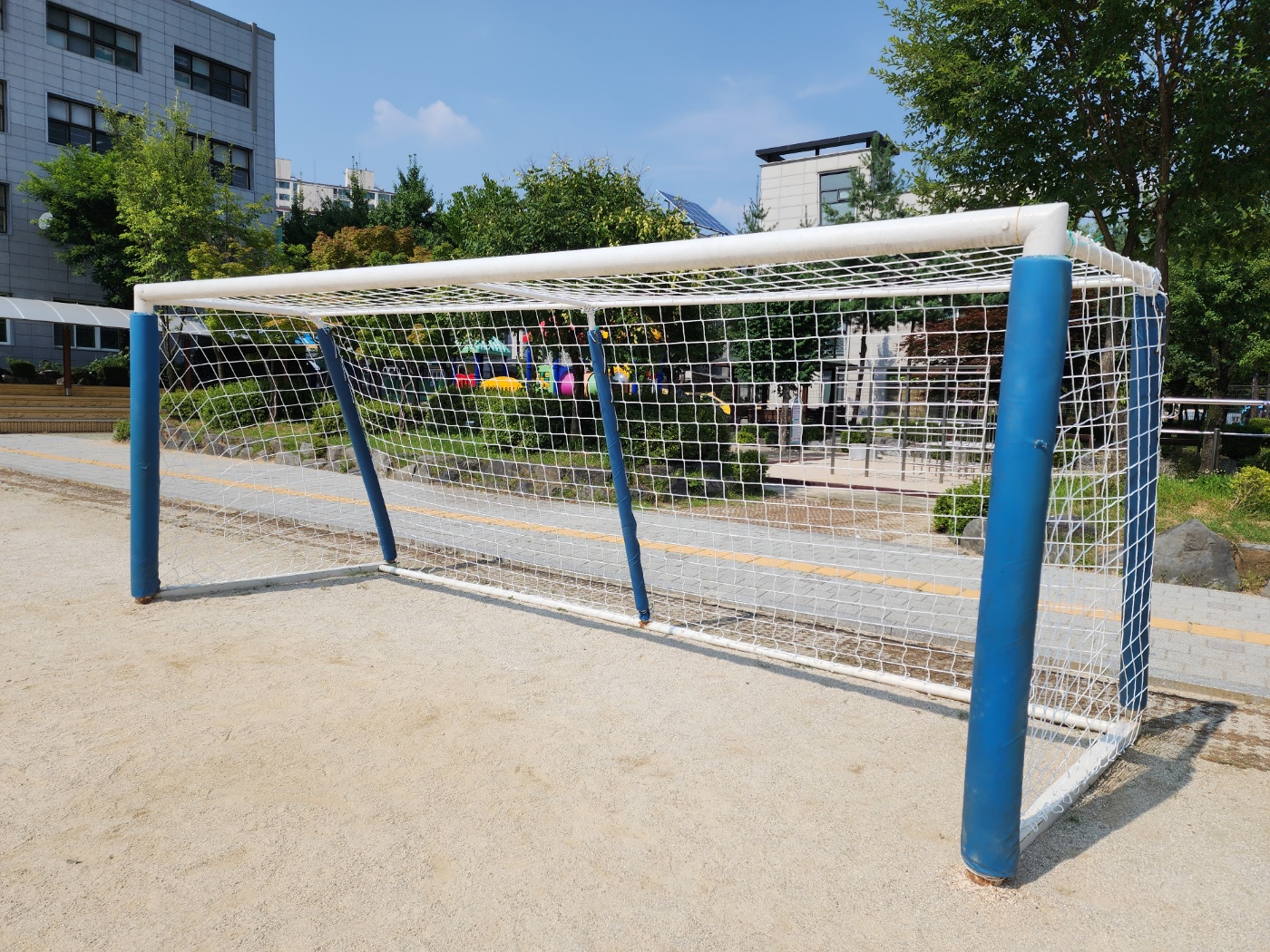  [날개스포츠] 양주덕현초교 축구골망(고급망) 교체, 축구골망(사각망) 교체