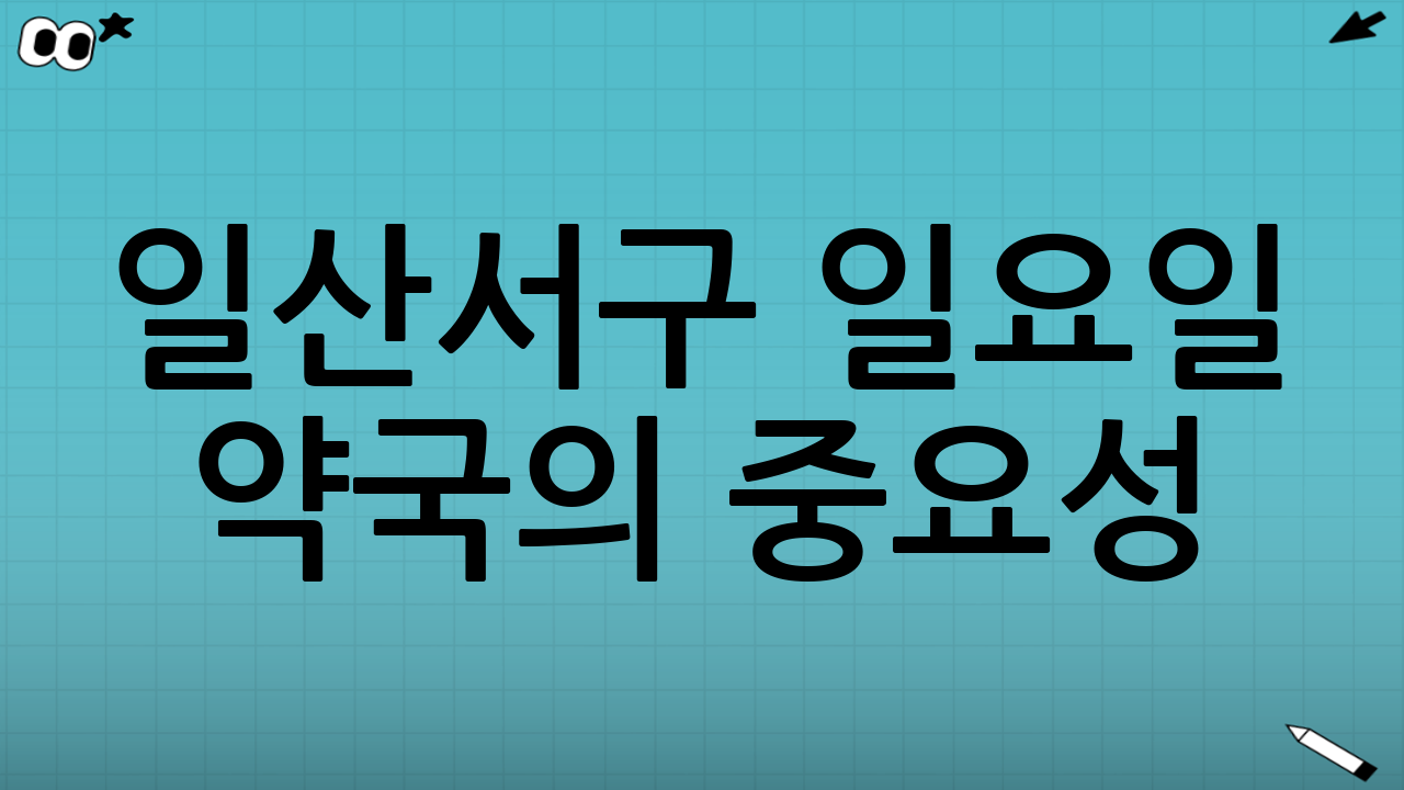일산서구 일요일 약