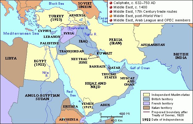 1921년 카이로 회담 영토