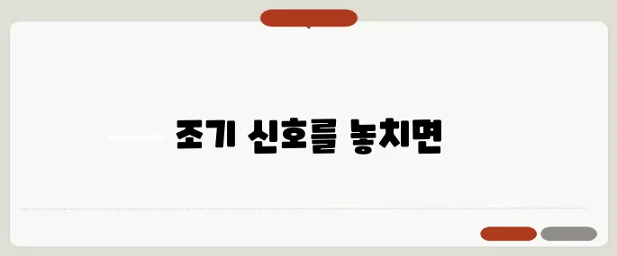 심혈관 질환 증상 놓치면 치명적인 초기신호