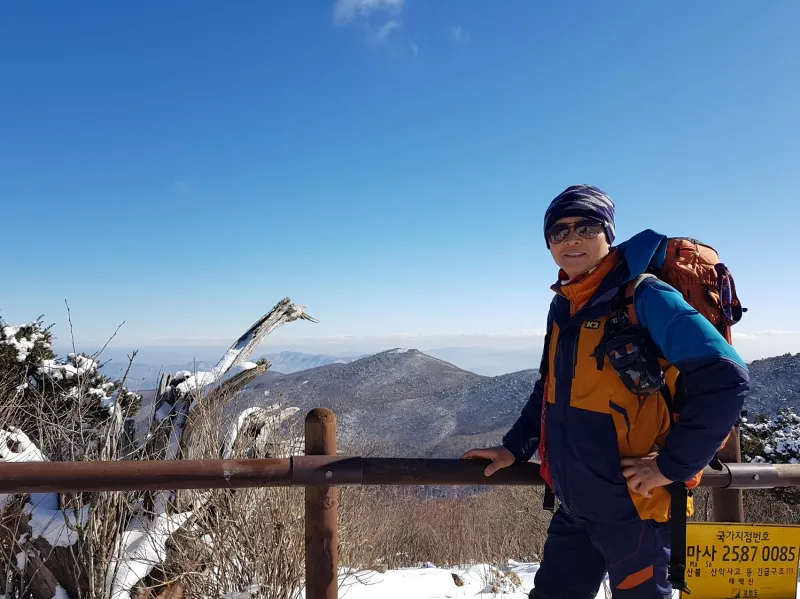 강원도 태백산 설경