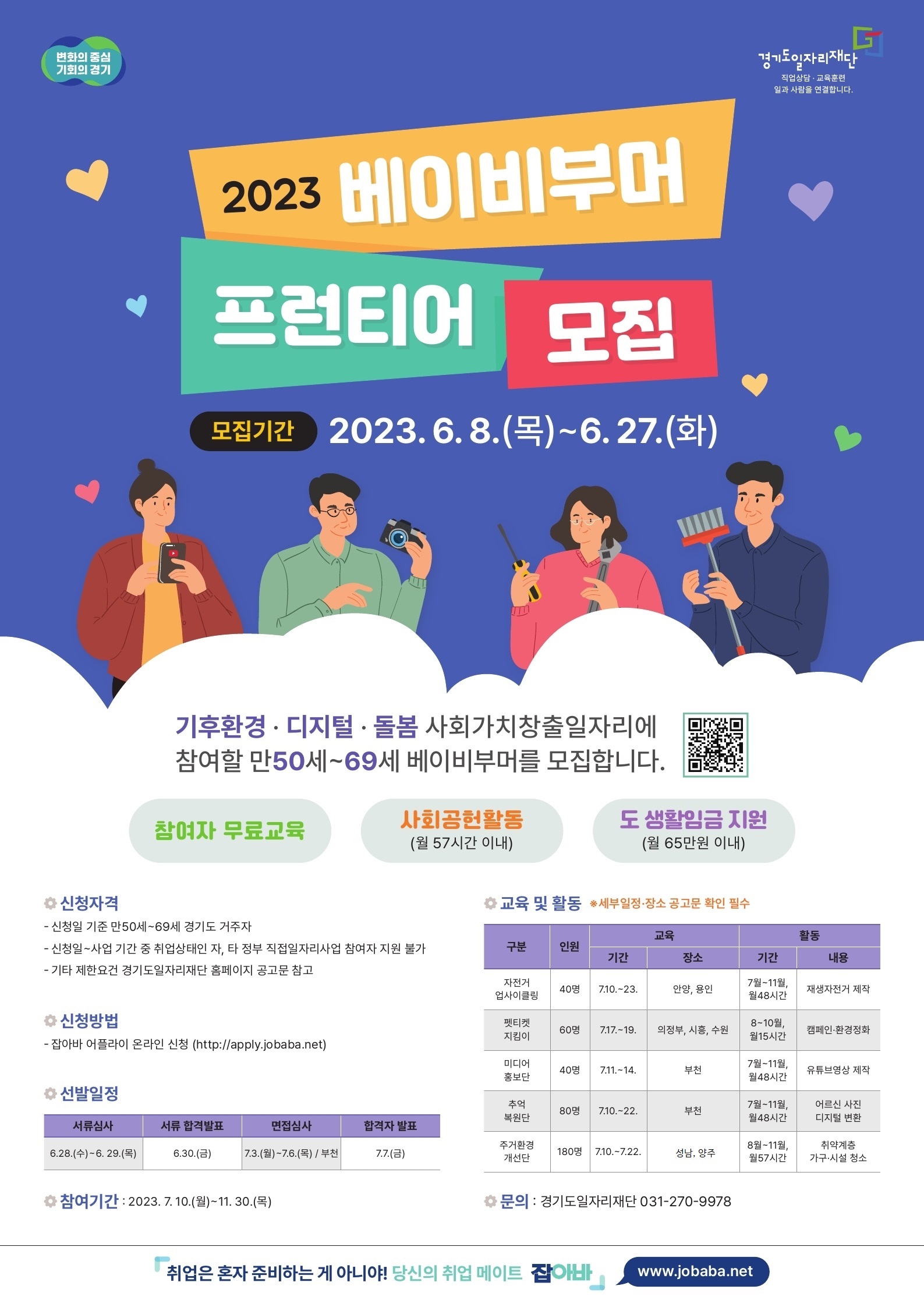 2023 베이비부머 프런티어 신청방법 및 신청자격(시급 11&#44;485원) ~6.27