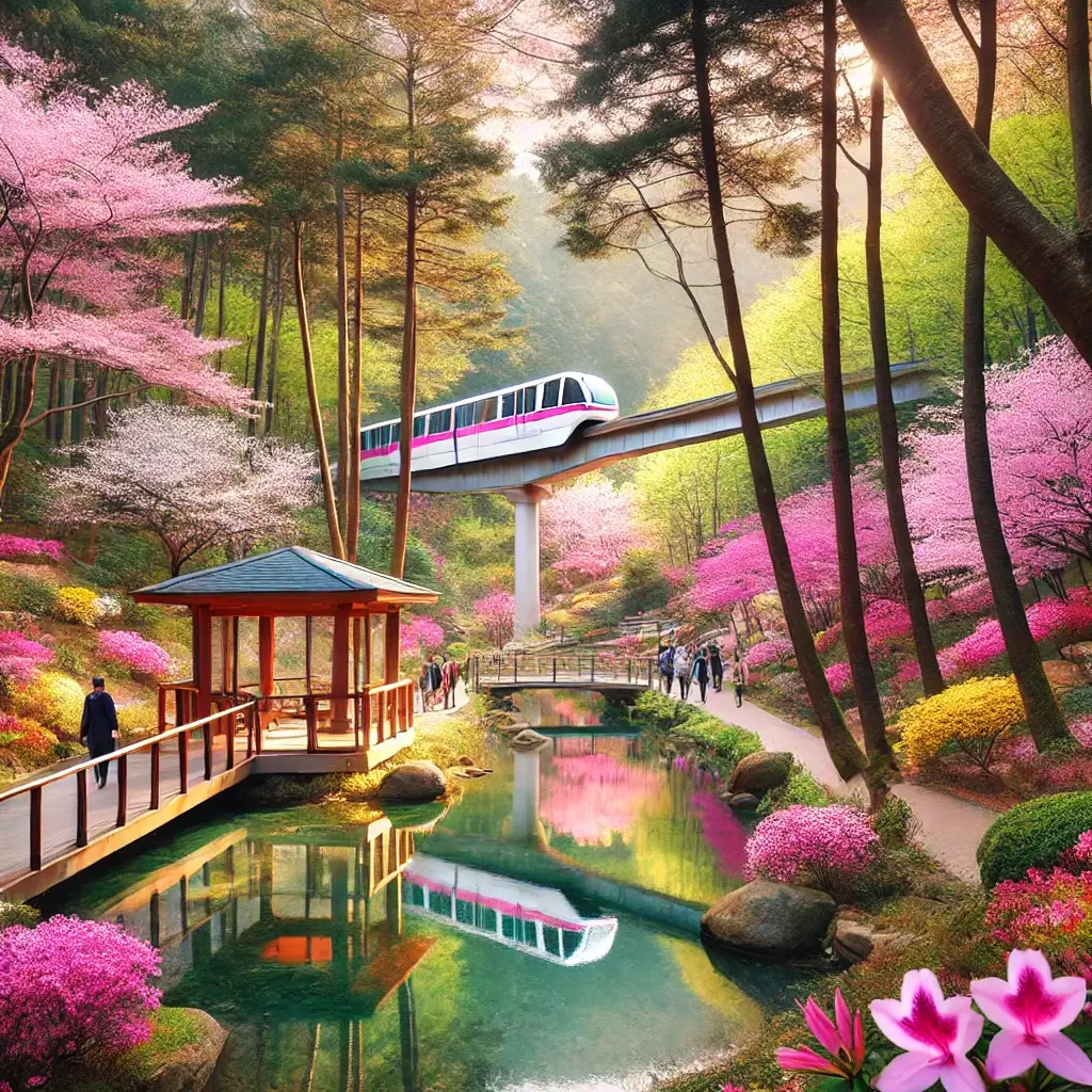 서울 근교 여행 추천&amp;#44; 화담숲 벚꽃이 흐드러진 정원