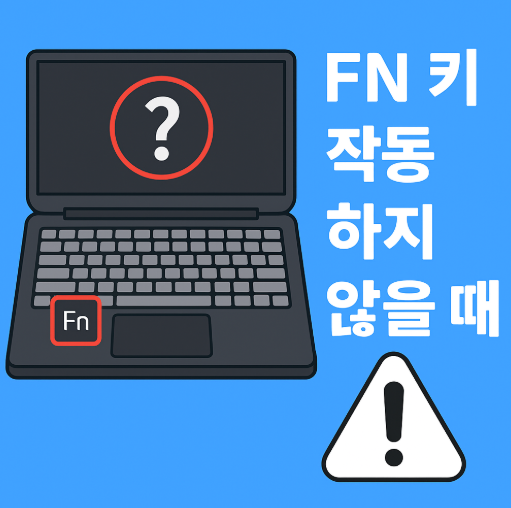 키보드 윈도우 fn키 작동하지 않을 때