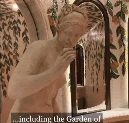 바카날리아 런던 레스토랑의 기념비적인 데미안 허스트 조각상들 VIDEO: Monumental Damien Hirst sculptures feature inside Bacchanalia London restaurant