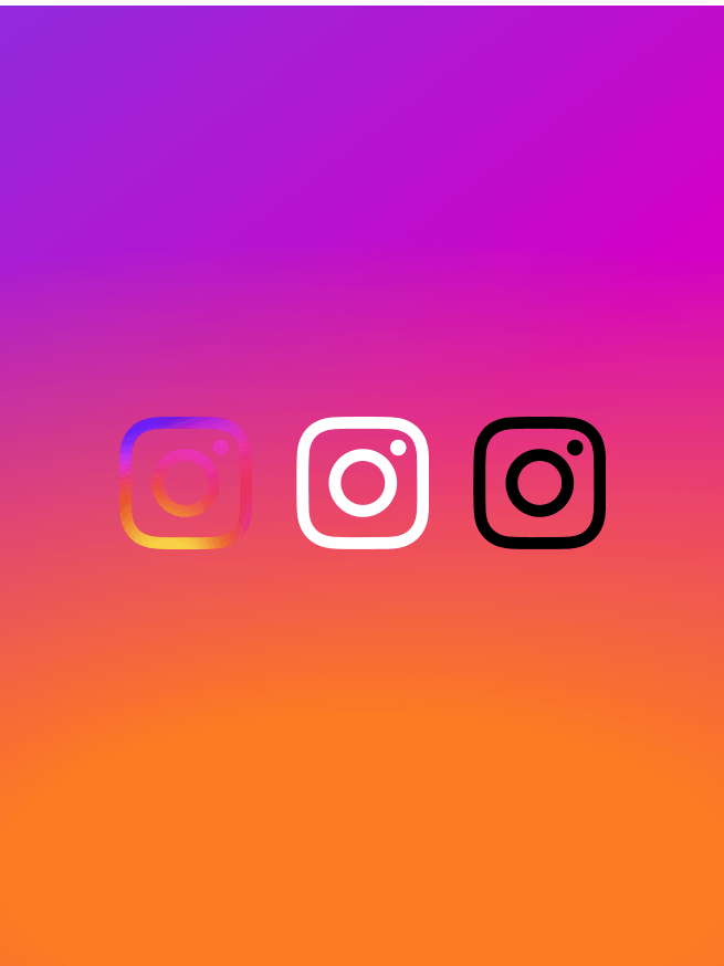 (그림 7) Instagram logo 3가지