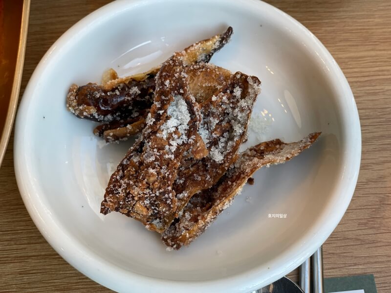 아산 맛집 쌍교 숯불갈비 평일 점심특선 - 고추 부각