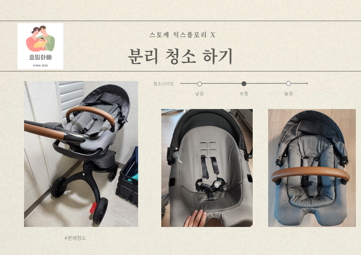  스토케 디럭스 익스플로리 엑스(신형 디럭스) 유모차 세탁 방법