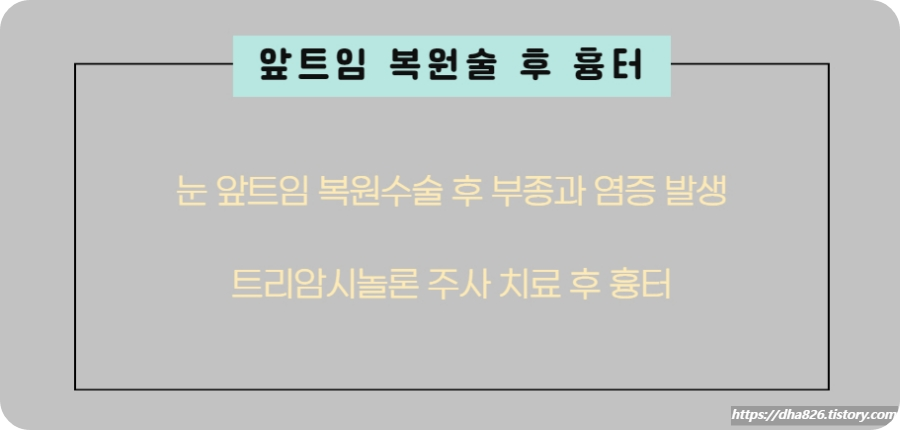 앞트임 복원술 의료분쟁