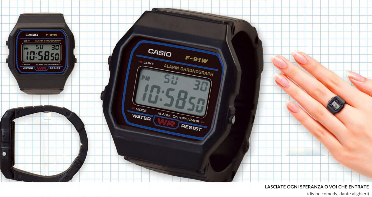 완전한 기능의 미니어처 카시오 시계 반지 VIDEO: Fully functional miniature casio watch rings are small enough to fit around fingers