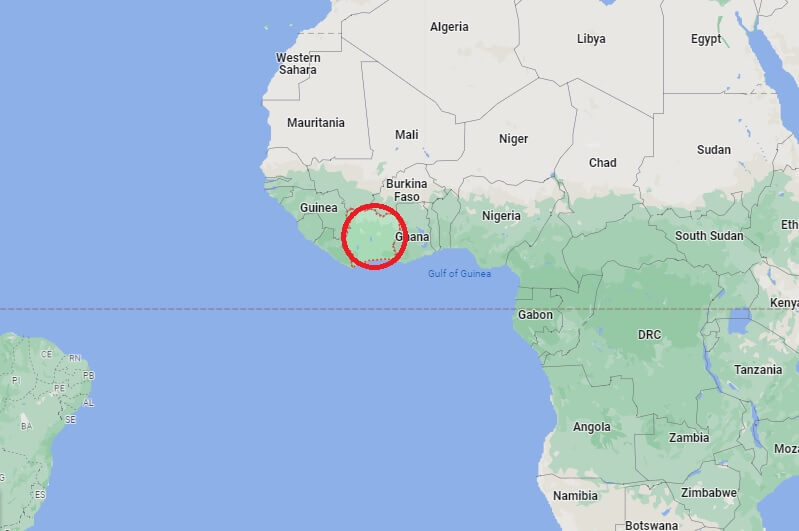 코트디부아르 지도
