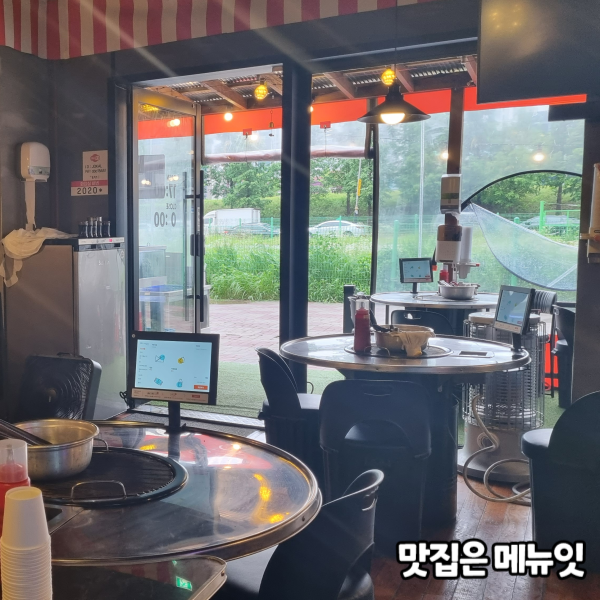  조개와칼국수 스마트오더 메뉴잇 설치 사례