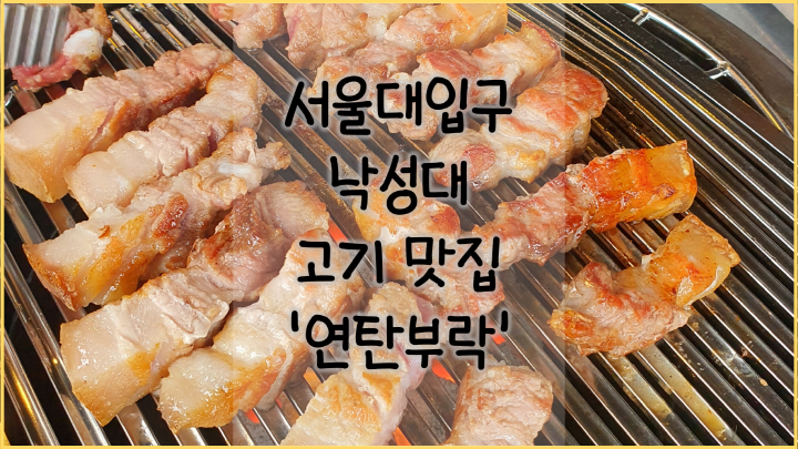  서울대입구역 10년 이상 거주자가 알려주는 찐 고기 맛집. 서울대입구역과 낙성대역 사이에 있는 '연탄부락'을 소개합니다.