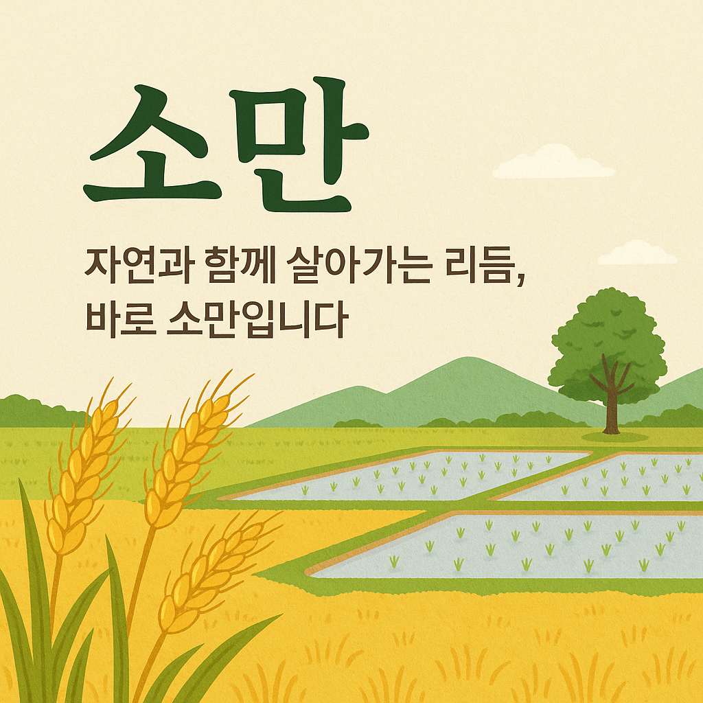 24절기 소만 한자 여름을 준비하는 문턱 2025년 5월 21일