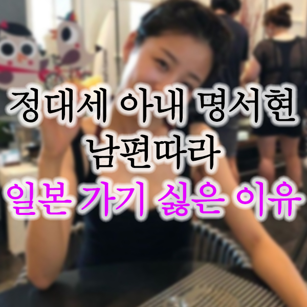  정대세 아내 명서현 직업 집안 미모 화제