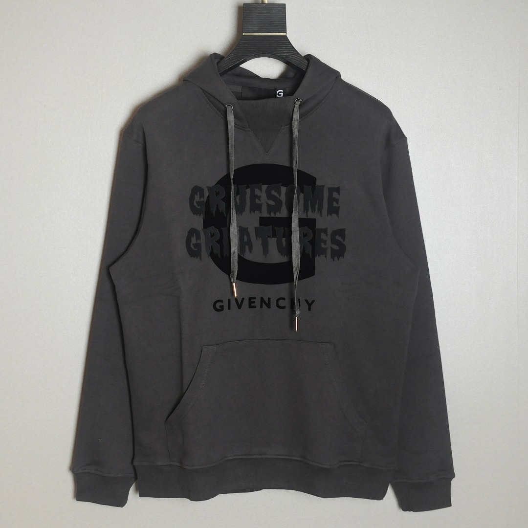  [GIVENCHY] 지방시 그루썸 로고 스웨트 셔츠 후드 티셔츠 (2 COLOR)