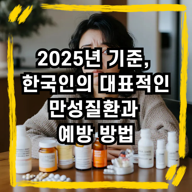 2025년 기준, 한국인의 대표적인 만성질환과 예방 방법