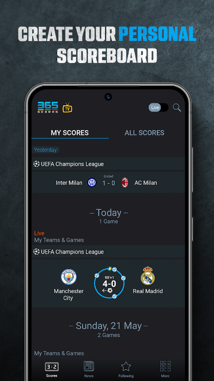 365 Scores&#44; 실시간 스코어&#44; Live Scores&#44; 라이브 축구&#44; 라이브 축구 결과&#44; 챔피언스 리그&#44; UEFA 챔피언스 리그&#44; 영국 프리미어 리그&#44; 스페인 라리가&#44; 독일 분데스리가